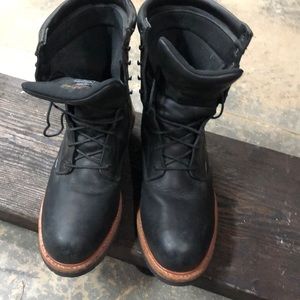 Redwing insulated and waterproof work boots.